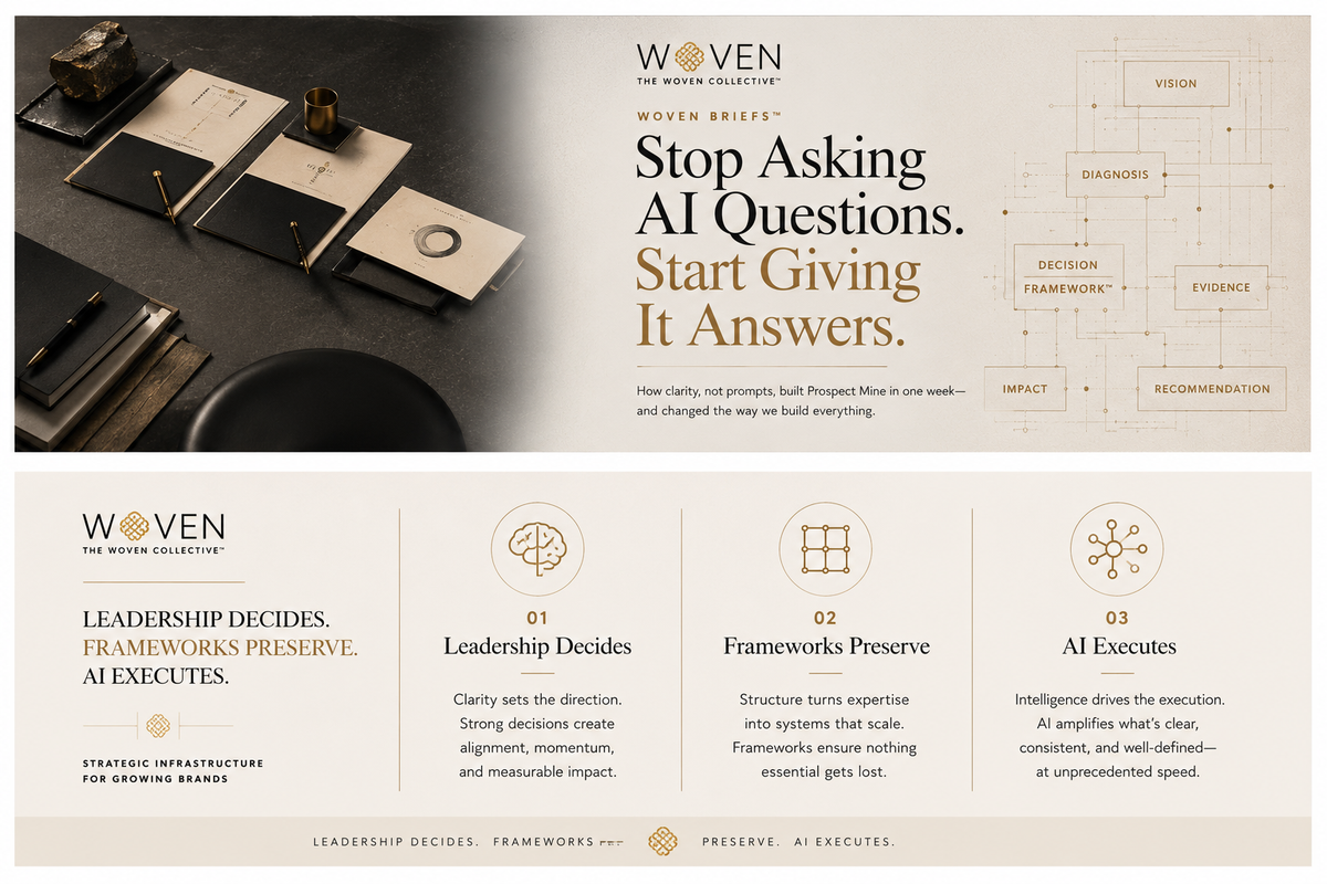 STOP ASKING AI QUESTIONS. START GIVING IT ANSWERS.