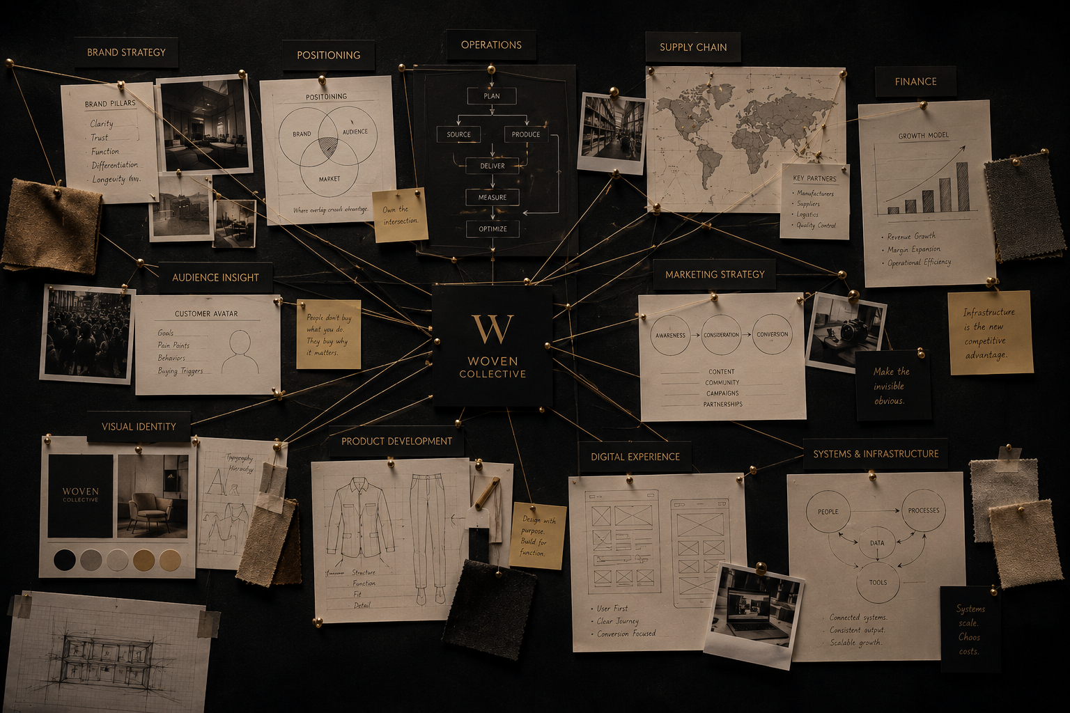Woven strategy board